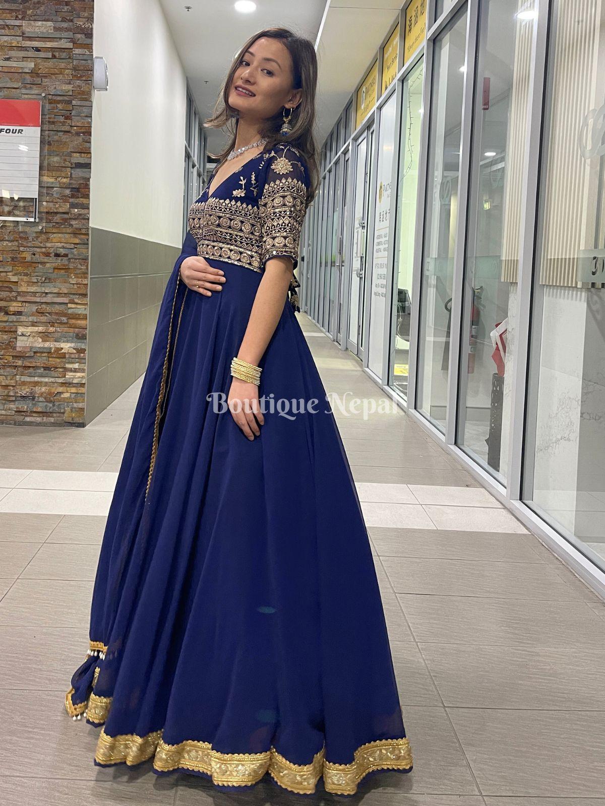 Turquoise Blue Embroidery Readymade gown For Women - Online shopping in  Nepal, Nepal online shopping, Send gifts, Farlin product, Wall decor  canvas, dolls, buy gadgets, bed furniture, dinning chairs, sofa, baby  products